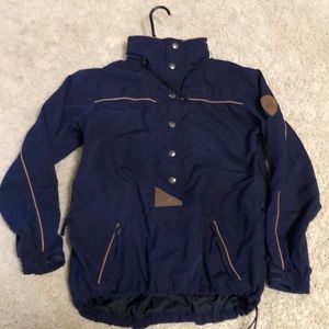 LL Bean navy water and wind resistant jacket